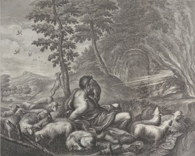 Jacob gardant le troupeau de Laban, 1613-24 - Theodore Cruger