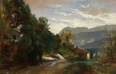 Paysage Montagneux à Voreppe, Dauphiné - Théodore Fourmois