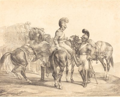 Une fête des gardes de la vie - Theodore Gericault
