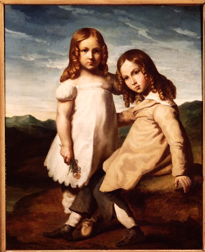 Alfred Dedreux (1810-60) enfant avec sa sœur, Elisabeth, 1816-17 - Theodore Gericault