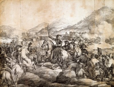 Bataille de Chacabuco, février 1817, qui a décrété la victoire de José De San Martin sur les Espagnols - Theodore Gericault