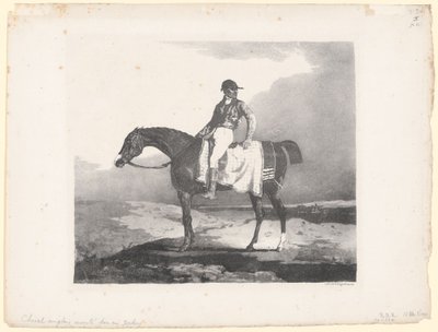 Cheval anglais monté par un jockey (English Horse Mounted by a Jockey) - Theodore Gericault