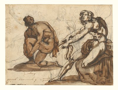 Nus classiques (recto) ; Statuaire classique (verso) - Theodore Gericault