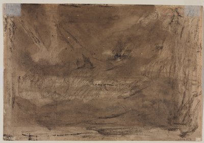 Étude de composition possiblement pour le Déluge de Poussin, verso, vers 1816 - Theodore Gericault