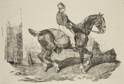 Géricault - Cheval de Carrosse monté par un palfrenier, 1820 - Theodore Gericault
