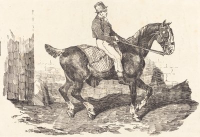 Palfrenier monté sur un cheval de carrosse - Theodore Gericault