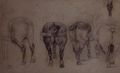 Chevaux attelés - Theodore Gericault
