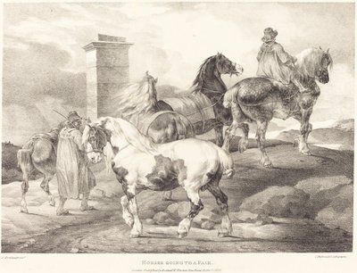 Chevaux allant à une foire - Theodore Gericault