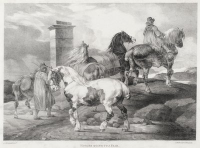 Des chevaux en route pour une foire - Theodore Gericault