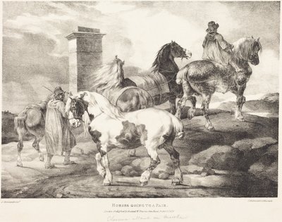 Des chevaux en route pour une foire - Theodore Gericault