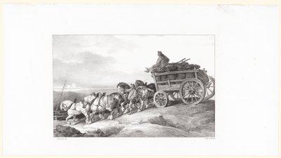 Le Chariot de Charbon (The Coal Wagon) - Theodore Gericault