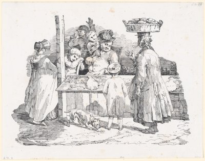 Le marchand de poissons endormi (The Sleeping Fishmonger) - Theodore Gericault