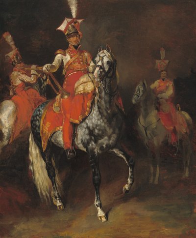 Trompettes montés de la Garde impériale de Napoléon - Theodore Gericault