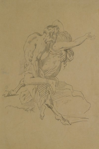 Nymphe et satyre - Theodore Gericault