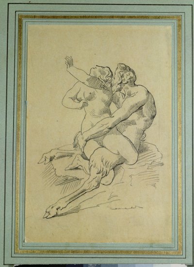Nymphe et satyre - Theodore Gericault