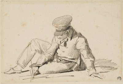 Un garçon qui dessine dans la rue - Theodore Gericault
