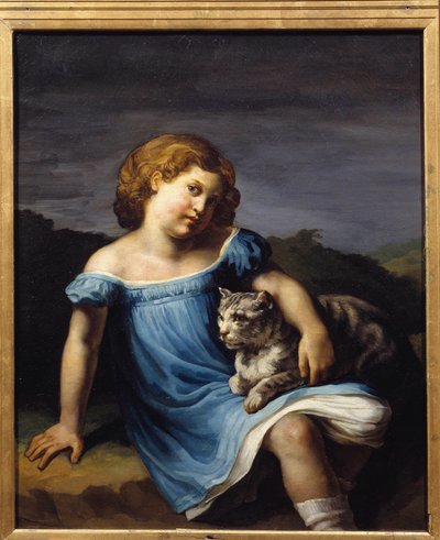 Portrait de Louise Vernet enfant - Theodore Gericault
