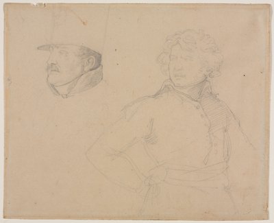 Étude de deux soldats - Theodore Gericault