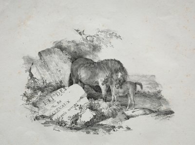 La jument et son poulain - Theodore Gericault