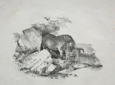 La jument et son poulain - Theodore Gericault