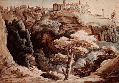 Vue de Tivoli - Theodore Gericault