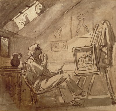 Jeune peintre dans son atelier - Theodore Gericault