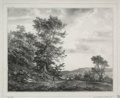 Paysage avec des figures - Theodore Gudin