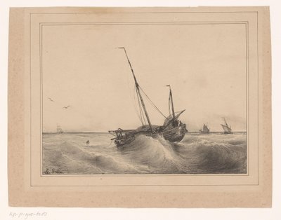 Paysage marin - Theodore Gudin