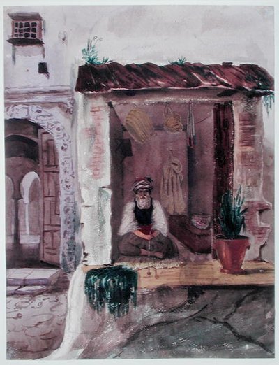 Un buraliste, Alger, vers 1840 - Theodore Leblanc