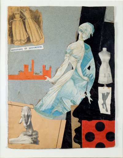 Collage artistique et sentimental par Theodore Fraenkel (1896-1964) 1921 Milan, Collection Schwarz courtoisie Mudima - Theodore Fraenkel