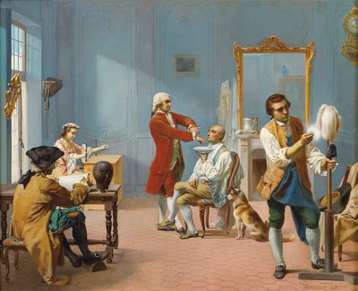 Le matin La toilette, 1861 - Theodore Pierre Nicolas Maillot