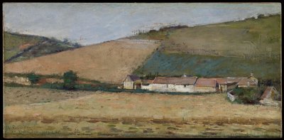 Une ferme parmi les collines, Giverny, vers 1887 - Theodore Robinson