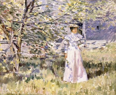 Un jardin en Normandie, octobre - Theodore Robinson