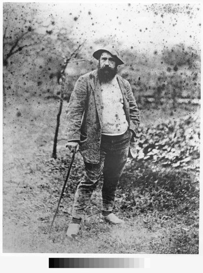 Claude Monet dans son jardin, 1880 (tirage argentique) - Theodore Robinson