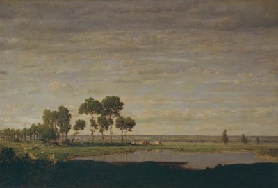 Printemps, étang - Theodore Rousseau