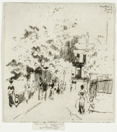 Jour férié, coin de Beaufort Street, Chelsea - Theodore Roussel