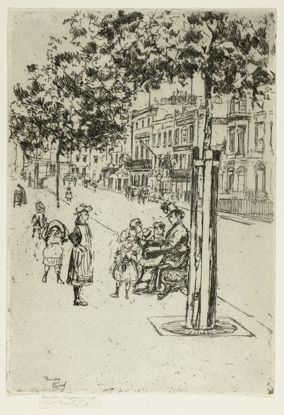 Enfants de Chelsea, Chelsea Embankment - Theodore Roussel