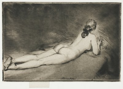 Figure nue allongée - Theodore Roussel