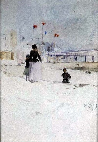 Sur la plage - Theodore Roussel