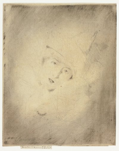 Pierrot, Portrait de la Dame A. C. - Theodore Roussel