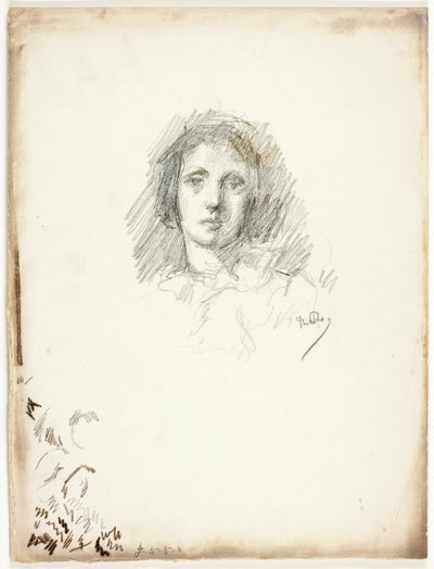 Tête de portrait - Theodore Roussel