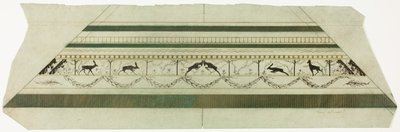 Cadre à motif de cerf et de fleurs (section inférieure du cadre) - Theodore Roussel
