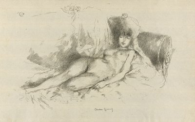 Étude de nu, femme endormie - Theodore Roussel