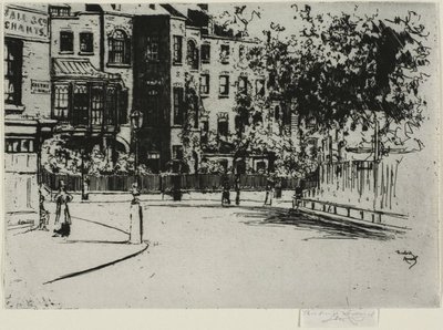 Le coin de Cheyne Walk, Chelsea - Theodore Roussel