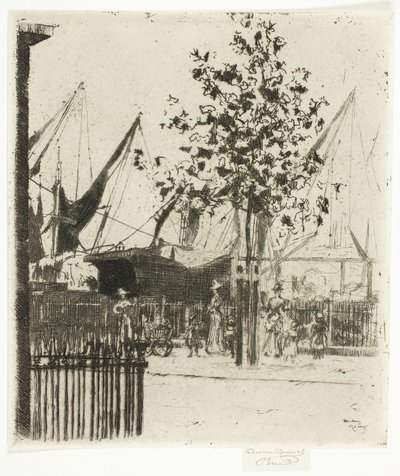 Le coin de la rue Luna, Chelsea Embankment - Theodore Roussel