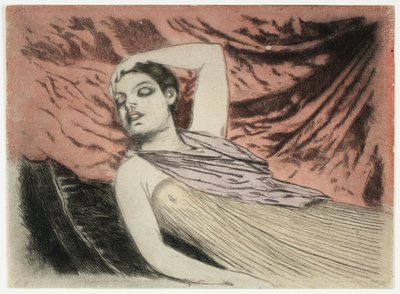 Le modèle endormi ou La dormeuse - Theodore Roussel