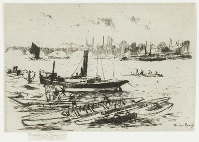 Le bateau à vapeur, Chelsea Embankment - Theodore Roussel