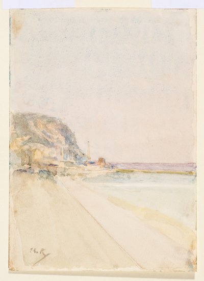 Vue de East Cliff, Hastings, avant 1900 - Theodore Roussel