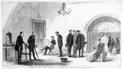 Hall de la Maison Blanche à Washington - Theodore Russell Davis