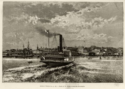 Arrivée à Victoria, Canada (illustration de Le Transcanadien et l